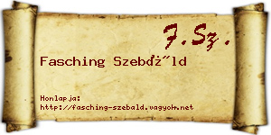 Fasching Szebáld névjegykártya